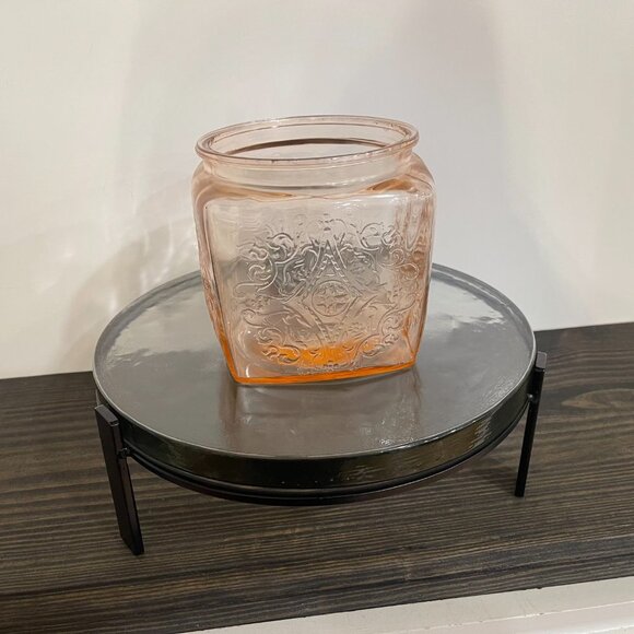 Pink Depression Glass Container - Picture 6 of 7